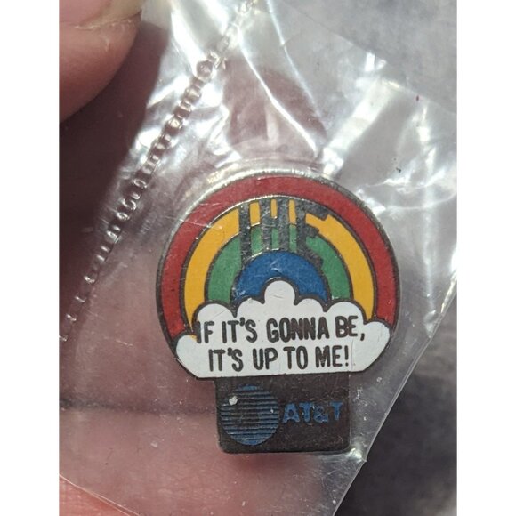 Vintage Rainbow AT&T Promotional Lapel Pin - Picture 1 of 2